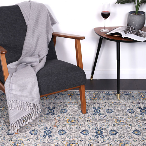 Blue Green Delicate Oriental Rug