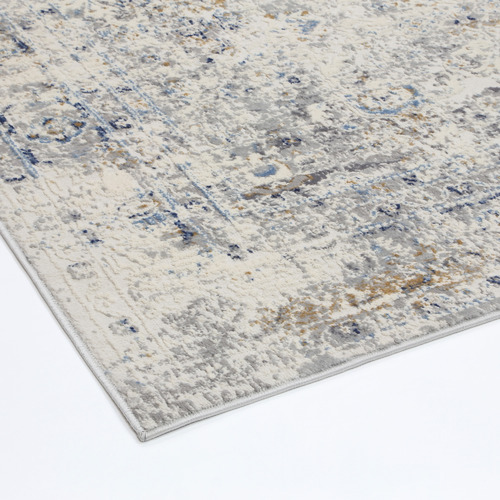 Lifestyle Floors Grey & Navy Expressions Contemporary Rug Temple