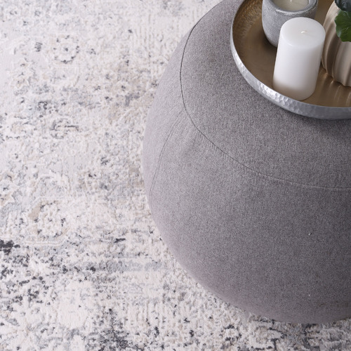 Lifestyle Floors Grey & Beige Expressions Contemporary Rug Temple