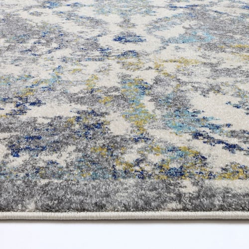 Blue Green Delicate Contemporary Rug