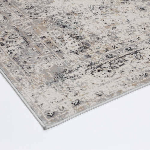 Lifestyle Floors Grey & Beige Expressions Contemporary Rug Temple