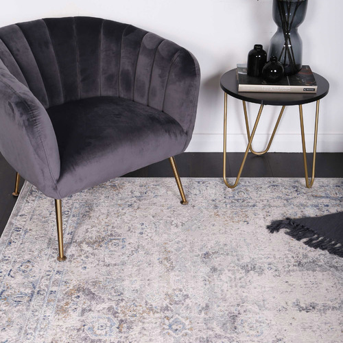 Lifestyle Floors Grey & Navy Expressions Contemporary Rug Temple