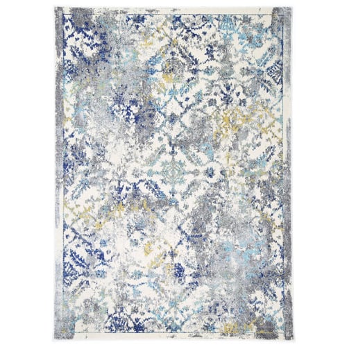 Blue Green Delicate Contemporary Rug