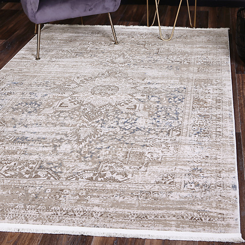 Beige Bloom Oriental Rug