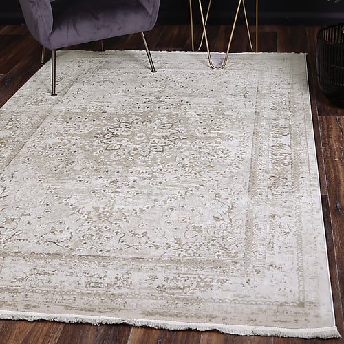 Beige Crusade Oriental Rug