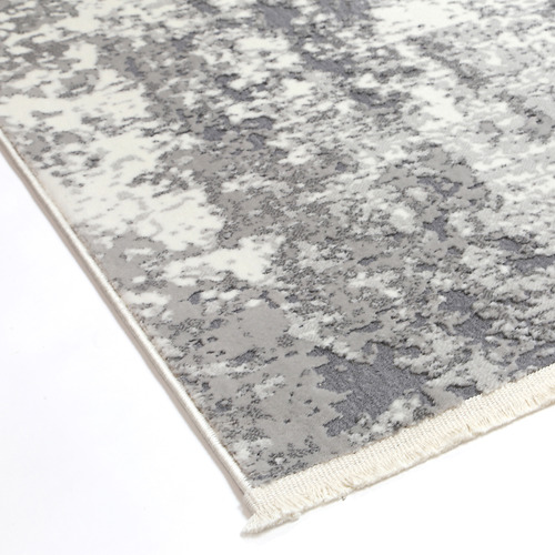 Grey Ash Abstract Rug