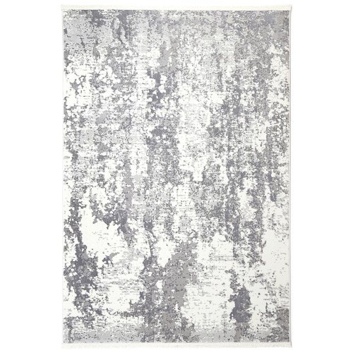 Grey Ash Abstract Rug