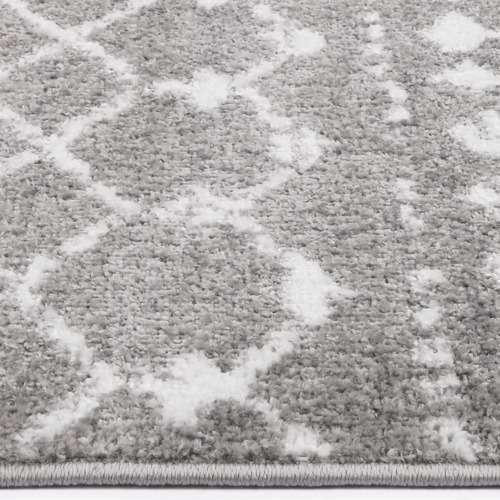 Grey & White Bergen Altan Power Loomed Rug