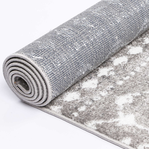 Grey & White Bergen Altan Power Loomed Rug