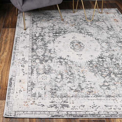 Grey Azra Power-Loomed Rug