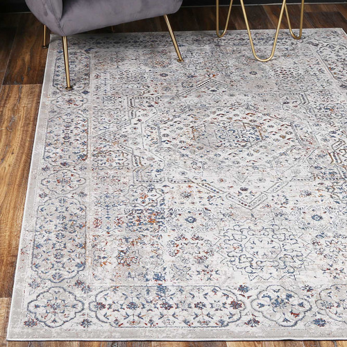 Grey Hamit Power-Loomed Rug