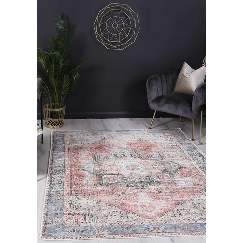 Terracotta Sky Cezanne Power-Loomed Cotton Rug