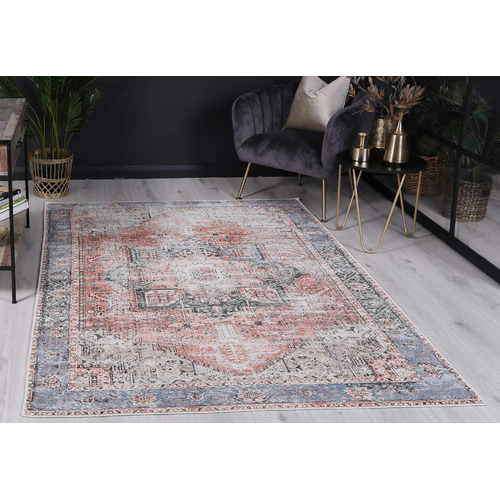 Terracotta Sky Cezanne Power-Loomed Cotton Rug
