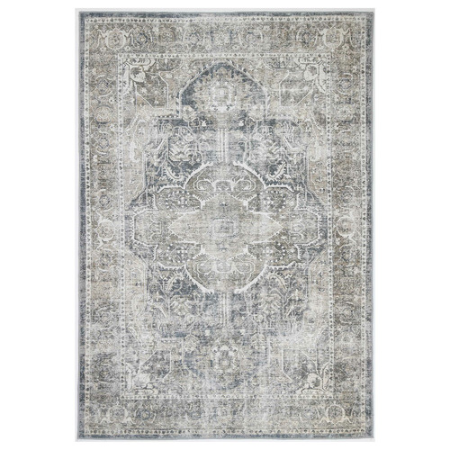 Ash Vintage Kendra Power-Loomed Cotton Rug