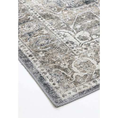 Ash Vintage Kendra Power-Loomed Cotton Rug