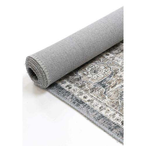 Ash Vintage Kendra Power-Loomed Cotton Rug