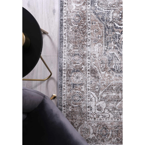 Ash Vintage Kendra Power-Loomed Cotton Rug