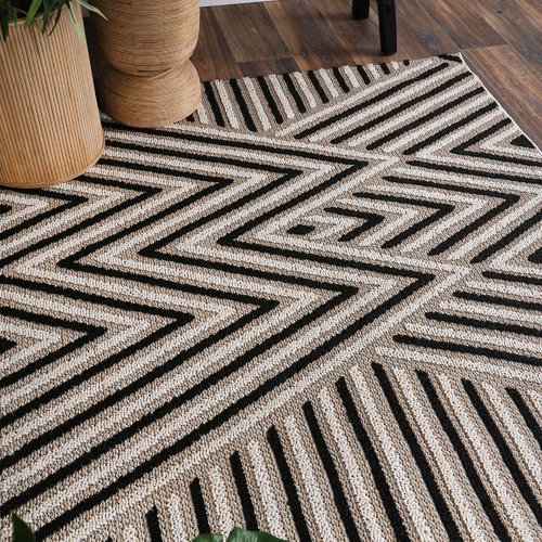 Lifestyle Floors Taupe Kalani Indoor/Outdoor Rug Temple & ster