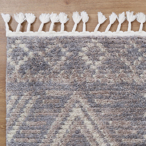 Grey Safi Boho Moroccan Rug