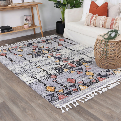 Multi-Colour Yara Boho Moroccan Rug