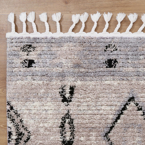 Grey Nador Boho Moroccan Rug