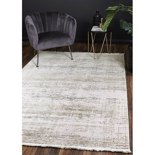 Blue & Grey Halbot Power-Loomed Rug