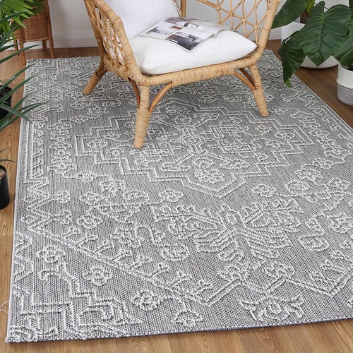 Lifestyle Floors Lelepa Bule Flat Weave Indoor/Outdoor Rug | Temple ...