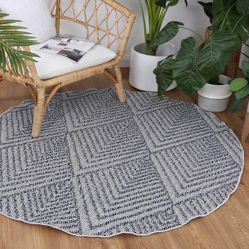 Lifestyle Floors Lelepa Naka Flat Weave Round Indoor/Outdoor Rug