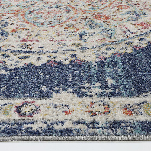 Navy Hollow Power-Loomed Rug