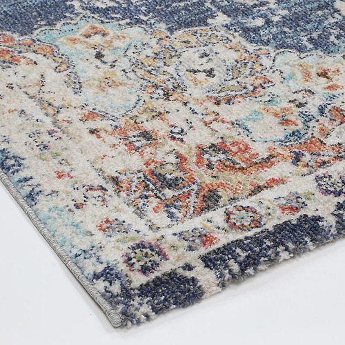 Navy Hollow Power-Loomed Rug