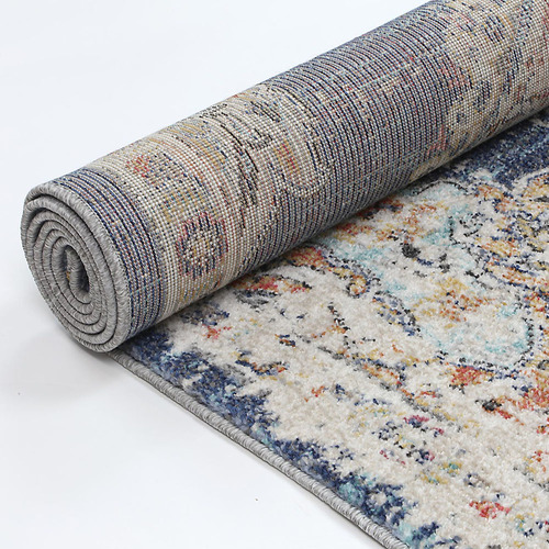 Navy Hollow Power-Loomed Rug