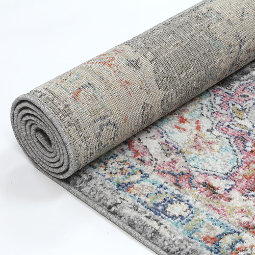Grey Hollow Power-Loomed Rug