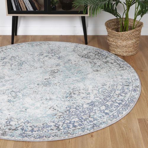 Adrianita Power-Loomed Round Rug