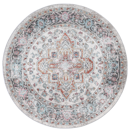 Yanet Power-Loomed Round Rug