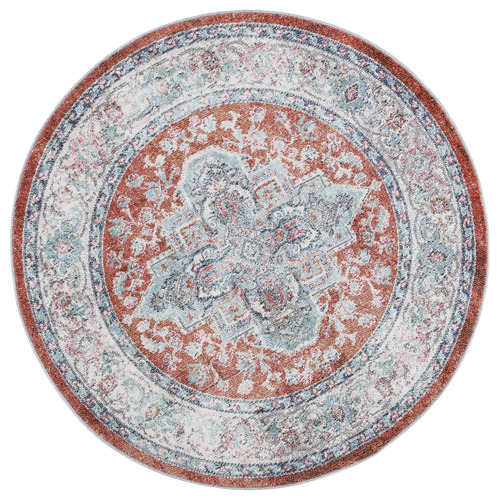 Seo Power-Loomed Round Rug