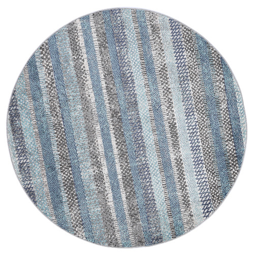 Luis Power-Loomed Round Rug | Temple & Webster