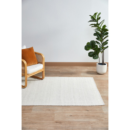 Lifestyle Floors Ivory Gabbro Hand-Braided Wool-Blend Rug