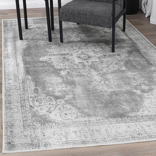 Beige Chaldean Isin Power-Loomed Rug