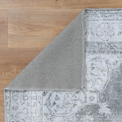 Grey Chaldean Isin Power-Loomed Rug