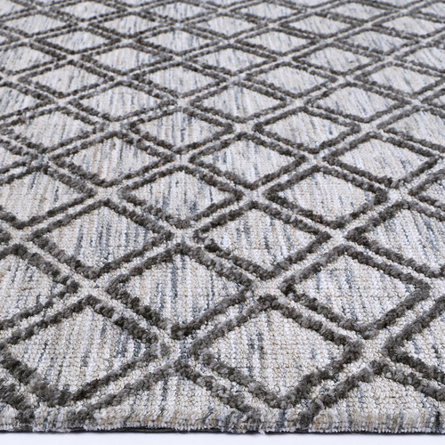 Charcoal & Beige Amritsar I Hand-Tufted Rug