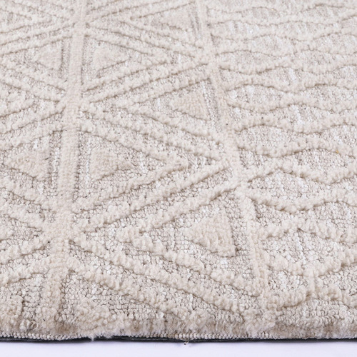 Cream Amritsar IV Hand-Tufted Cotton-Blend Rug