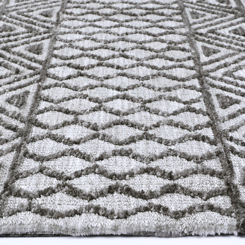 Grey Amritsar IV Hand-Tufted Cotton-Blend Rug