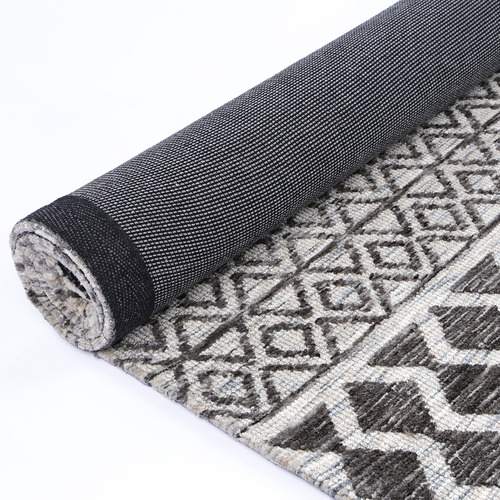 Grey Amritsar IV Hand-Tufted Cotton-Blend Rug