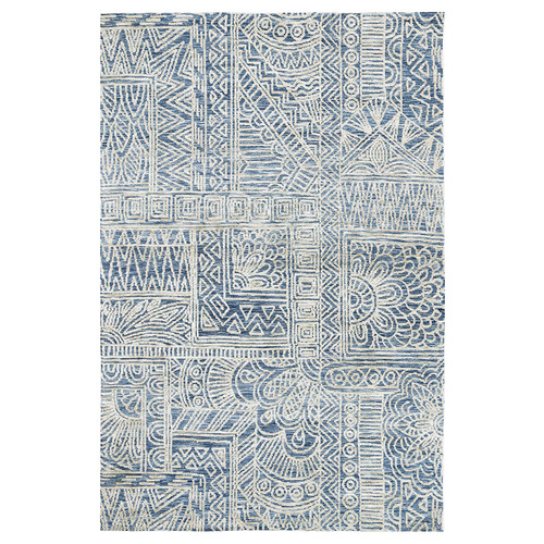 Navy Newburg Hand-Tufted Cotton-Blend Rug