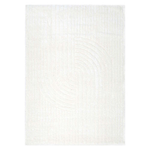 Cream Aluna Shag Area Rug