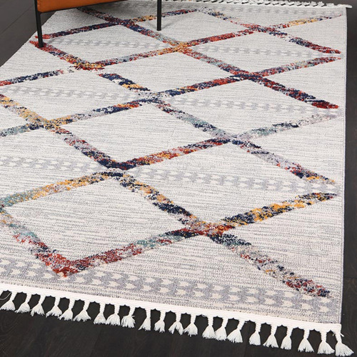 Cream Bilbao Fikri Power-Loomed Rug