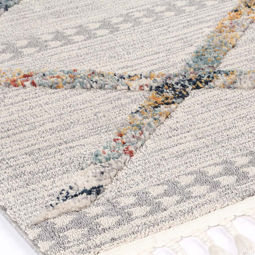 Cream Bilbao Fikri Power-Loomed Rug