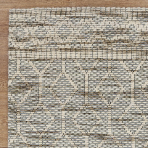 Green Avoca Lattice Wool Rug