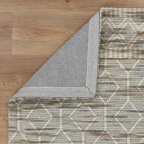 Green Avoca Lattice Wool Rug