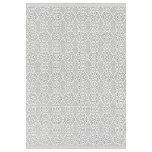 Grey Avoca Diamond Wool Rug